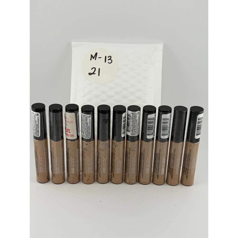 New Revlon ColorStay Full Coverage Concealer Makeup 030 Light Medium - Set of 11